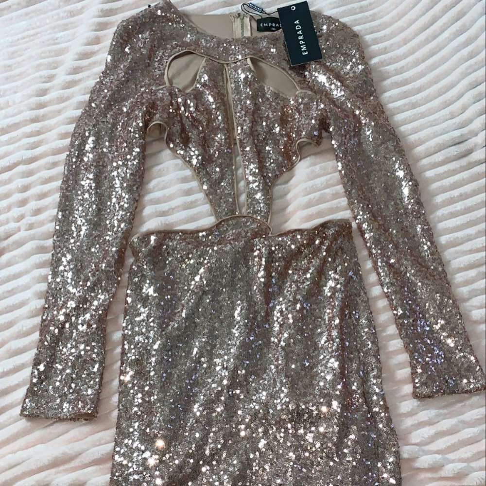 Rose gold dress